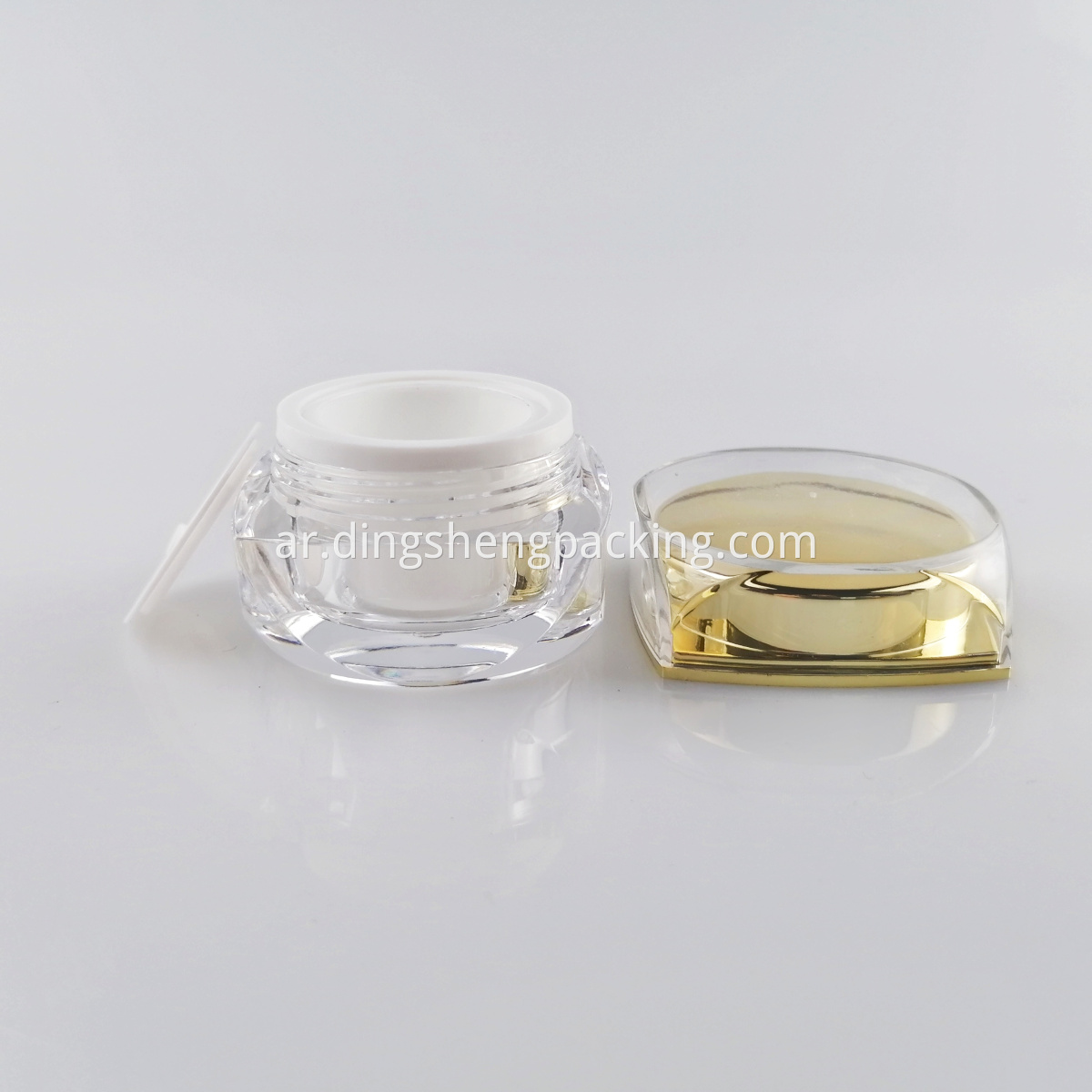 Cream Container Plastic Clear Skin Care Acrylic Jar